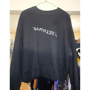 DomRebel Caveman Boxy Pullover Mens XXL Black Excellent